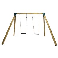 Masquedardos Double swing square wood Masgames Kari Deluxe Adult Seats with Rope Ma700062