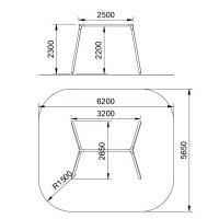 Masquedardos Double swing square wood Masgames Kari Deluxe Adult Seats with Rope Ma700062