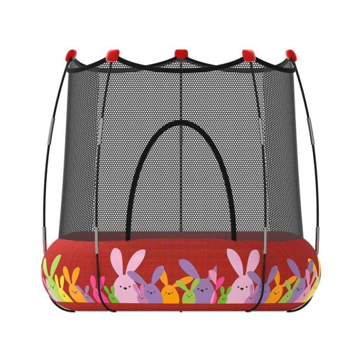 Masquedardos Trampolină Kohala 2 În 1 Parcul de Jocuri și Pat Elastic Roșu Pl0080