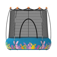 Masquedardos Trampoline Kohala 2 Dans 1 Parc de Jeux et Bed Elastique Bleu Pl0081