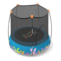 Masquedardos Trampoline Kohala 2 Dans 1 Parc de Jeux et Bed Elastique Bleu Pl0081