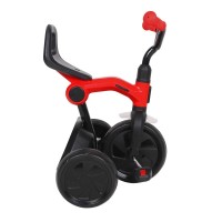 Masquedardos Triciclo A Pedal Plegável Ant Plus Vermelho Com Barra De Empuje De Qplay T440