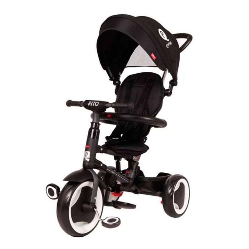 Masquedardos Tricycle à Pedales Qplay Rite Plegable Noir S386