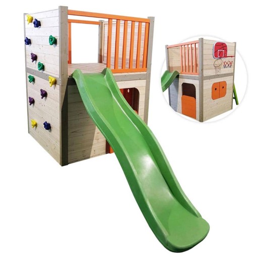 Masquedardos Wooden playground with toboggan 8250