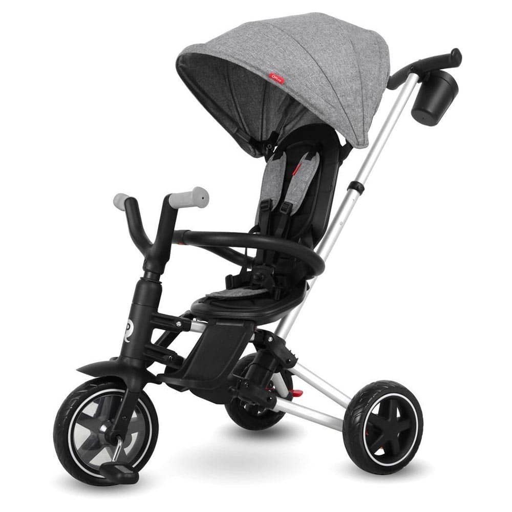 Masquedardos Pédale Tricycle Qplay Nova Gris Pliable avec Ensemble De Sacs 568