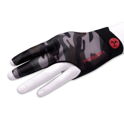 Masquedardos Билярна ръкавица Poison Camo Glove 3 Finger Black Green S M Дясният 45196005