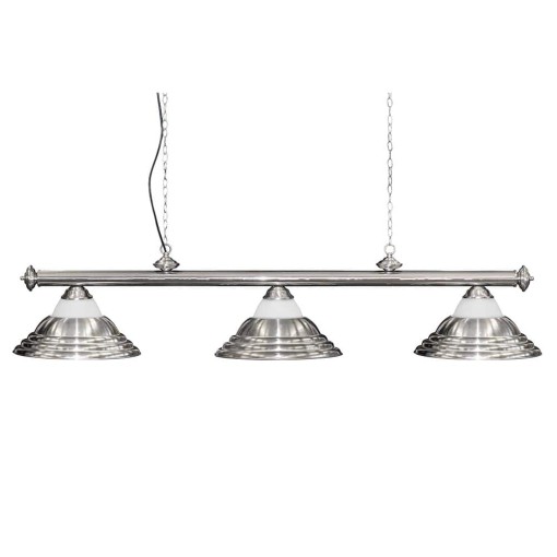 Masquedardos Kulečníková lampa Adagio Silver se 3 tulipány 75030010