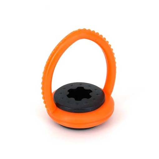 Masquedardos Soporte Para Taco De Goma, Pvc, Naranja-negro 45161000