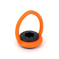 Masquedardos Поддръжка за гумена щека, PVC, оранжево-черно 45161000
