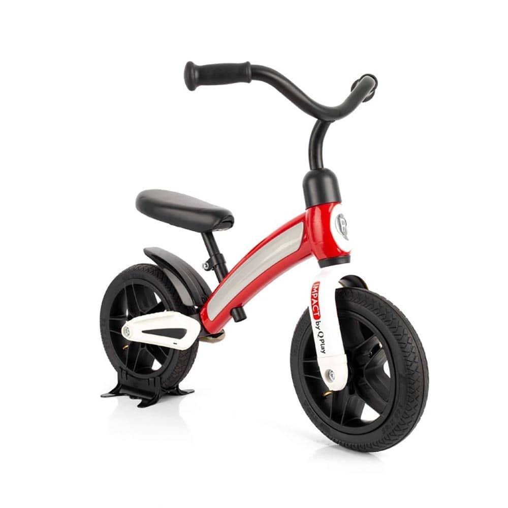 Masquedardos Korytnačky Qplay Tech Balance Bike Impact s červenými vzduchovými kolesami T750