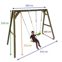 Masquedardos Square wooden swing Masgames Xylo Ma700064