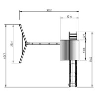 Masquedardos Children's park Masgames Kiosk L with double swing Ma811101