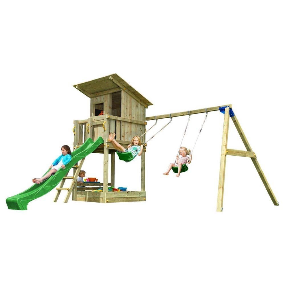 Masquedardos Parque Infantil Masgames Beach Hut L Con Columpio Doble Ma811301