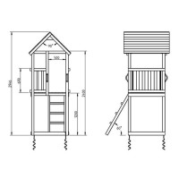 Masquedardos Children's park Masgames Kiosk Xl with Challenger Ma822101