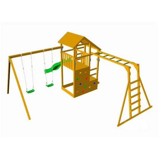 Masquedardos Children's park Masgames Teide Xl with monkey ladder and individual swing Ma700105