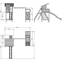 Masquedardos Children's park Masgames Beach Hut XL with Challenger Ma822301