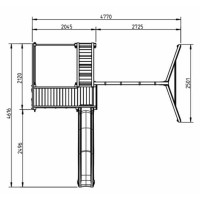 Masquedardos Children's park Masgames Crossfit XL with double swing Ma811901