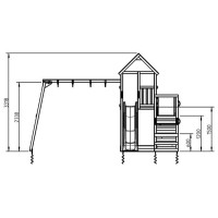 Masquedardos Children's park Masgames Penthouse XL with Double Swing Ma821201