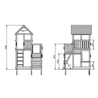 Masquedardos Children's park Masgames Penthouse XL with Double Swing Ma821201