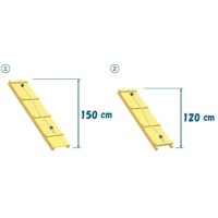 Masquedardos 1.2 metres climbing ramp for children's playground Masgames Ma804101