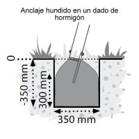 Masquedardos Anclaje Plano Para Columpio Masgames Ma400834