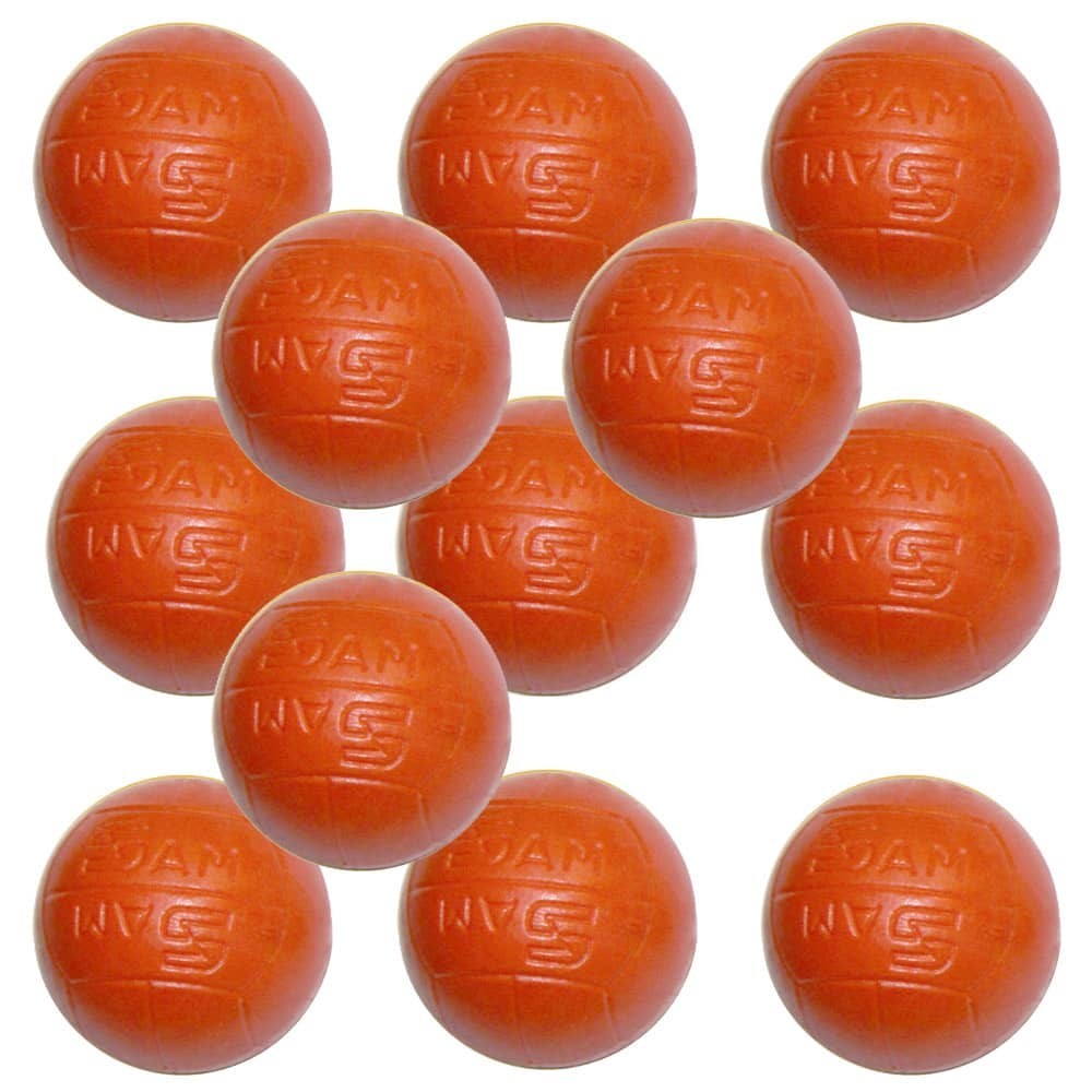 Masquedardos Orangefarbener Kunststoff-Fußballball Flashball 33 mm 17,5 g, 12 Einheiten