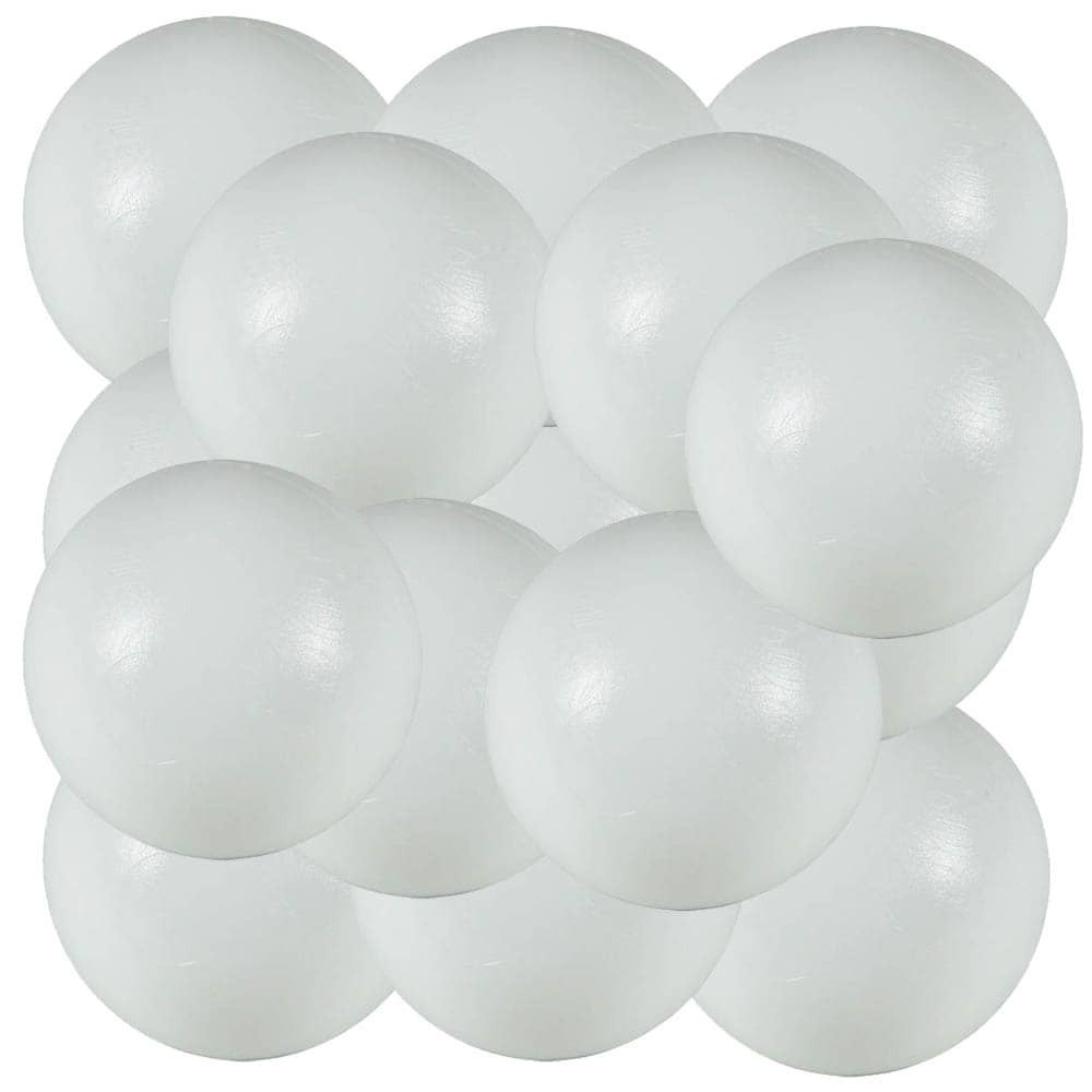 Masquedardos Ballon de Baby Foot en Polyéthylène Blanc 16gr 33mm 15 Unités