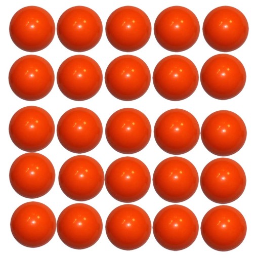 Masquedardos Glossy Orange Resin Foosball Ball 35g 34mm 25 Units