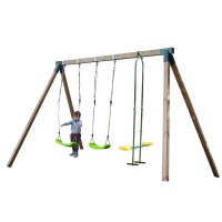 Masquedardos Square wooden swing Masgames Nori with face to face swing Ma700061