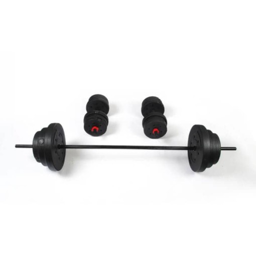 Masquedardos Jeu de Barre et Poids 50kg Série 300 Keboo Fitness Kkbm004