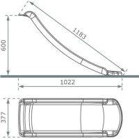 Masquedardos Posuvná rampa S 60 cm výška Zelená Ma604166