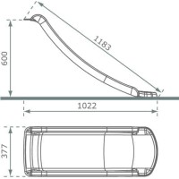 Masquedardos Ramp of toboggan S 60cm high Blue Ma604168