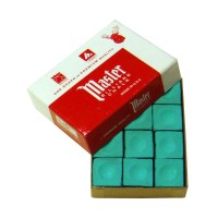 Masquedardos Billiard Chalk Master Green 12 yksikköä 3003.020