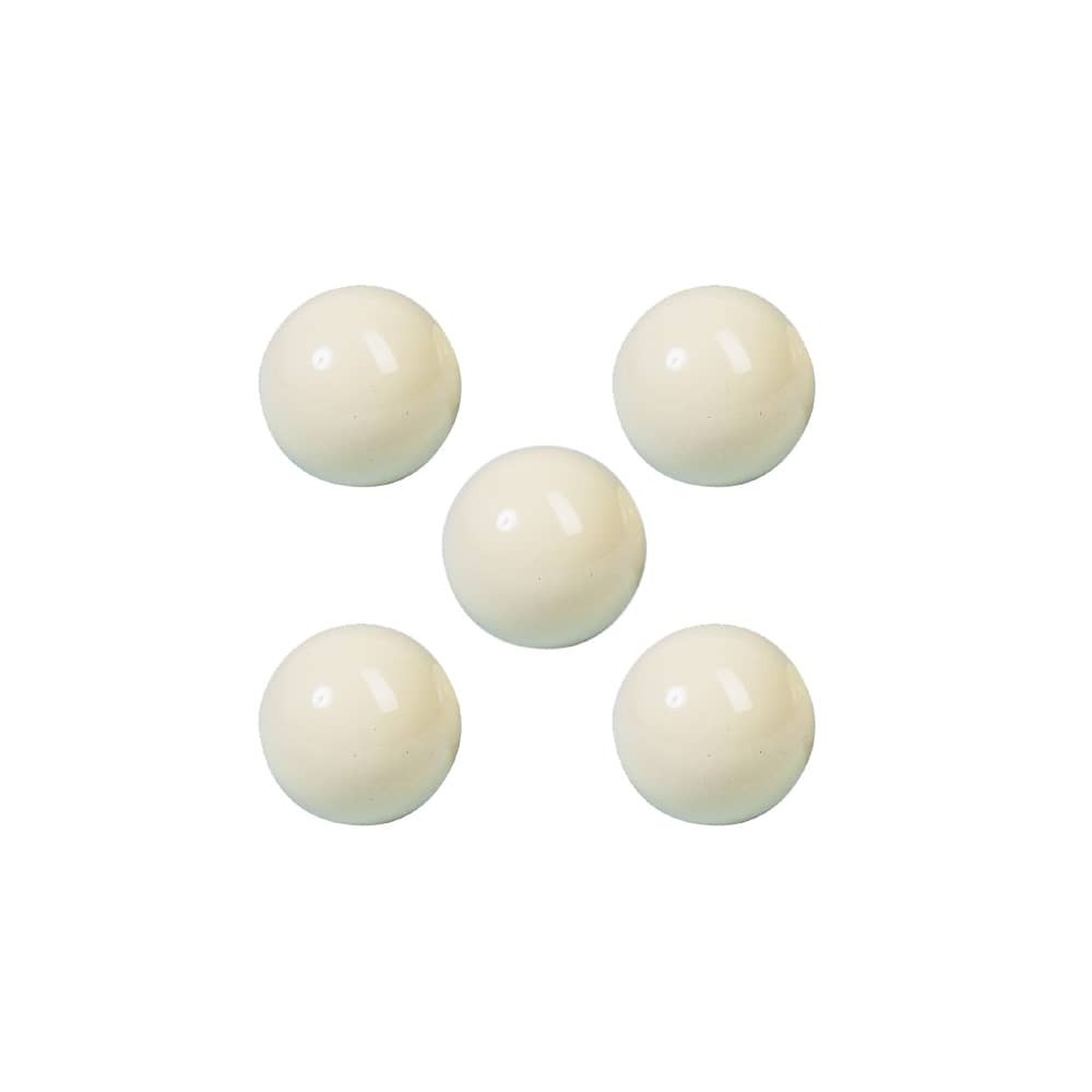 Masquedardos Economical White Billiard Ball 60.3 Pack 5 Units