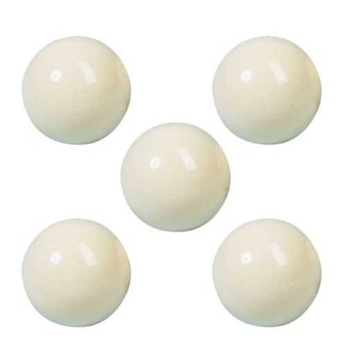 Masquedardos Economical White Billiard Ball 60.3 Pack 5 Units