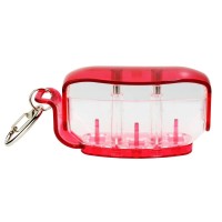 Masquedardos Feather case Fit Holder Red