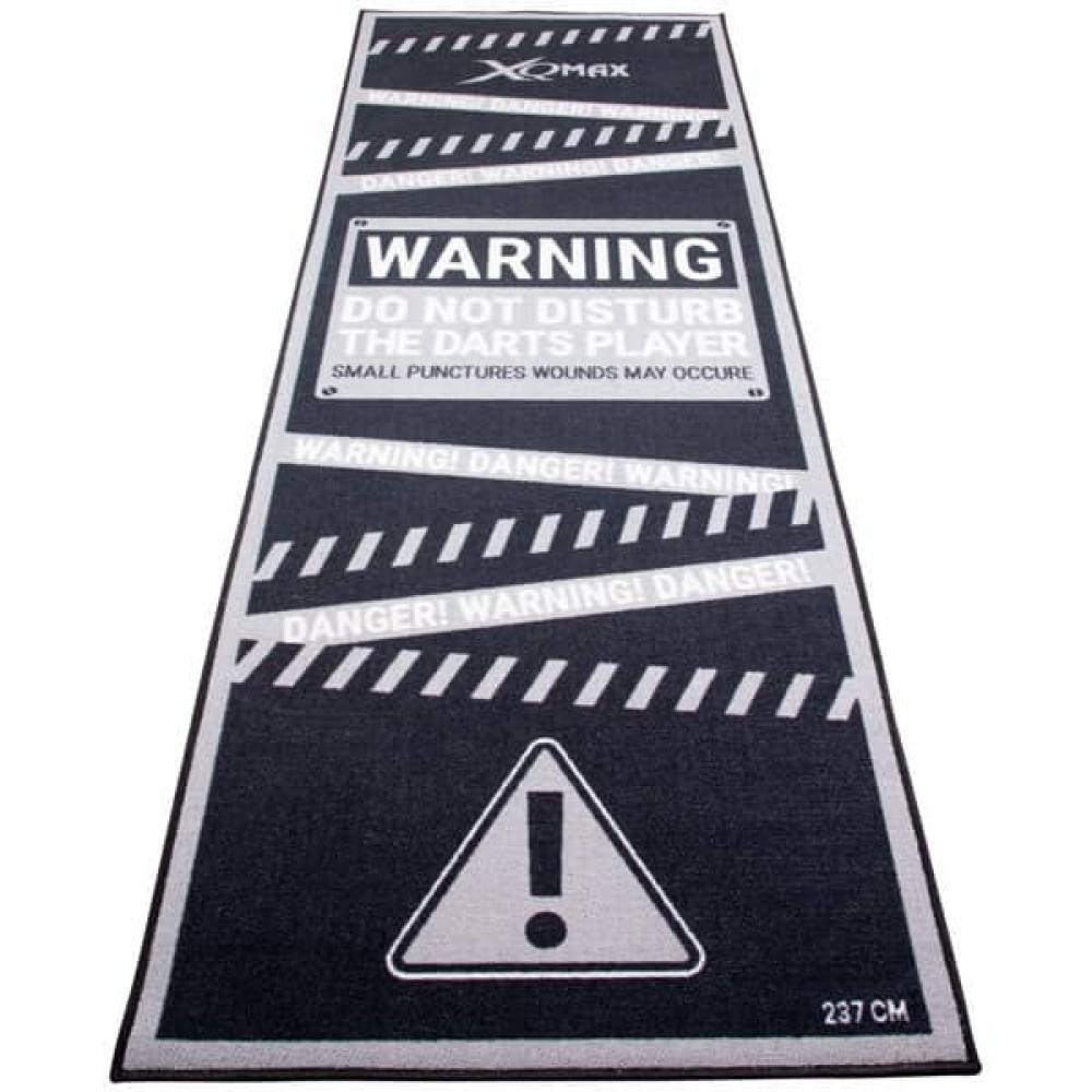 Masquedardos Floor Protector Xq Max Dart Mat Warning Black Qd2100110