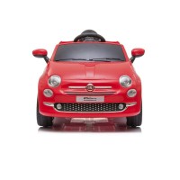 Masquedardos Coche Eléctrico Fiat 500 Rojo Con Radio Control Pt702