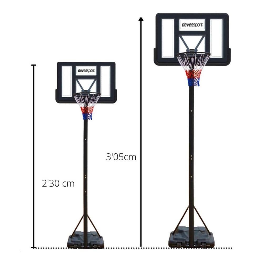 Masquedardos Canasta Baloncesto Altura Regulable 2,30 A 3,05cm Pl1240