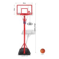 Masquedardos Adjustable Children's Basketball Basket 1.49 - 1.95 Cm Pl0507