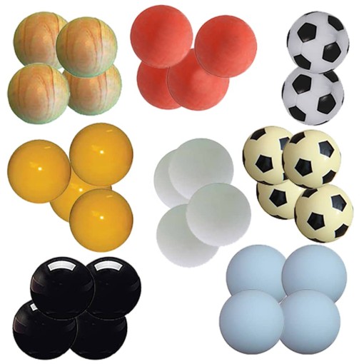 Pack Bolas Futbolin Total Pro, Incluye 30 Bolas Variadas En  Pesos,formas,colores Para Futbolin - MAS QUE DARDOS