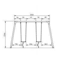 Masquedardos Double swing of wood Masgames It's called Vega Horeca Ma500105