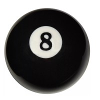 Masquedardos Black billiard ball economic 57.2mm 5 units