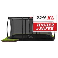 Masquedardos Cama Elástica Berg Flatground Ultim Elite 500 Black Con Red Deluxe Xl Be32.41.95.40