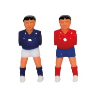 Masquedardos Jugador Futbolines Plastico Pies Separados España Francia 22 Unidades Pl1000