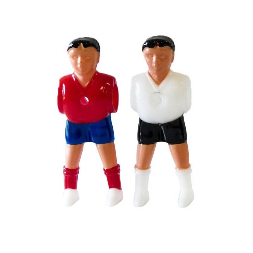 Masquedardos Plastic Foosball Player Picioare Separate Spania Germania 22 Unitati Pl1002