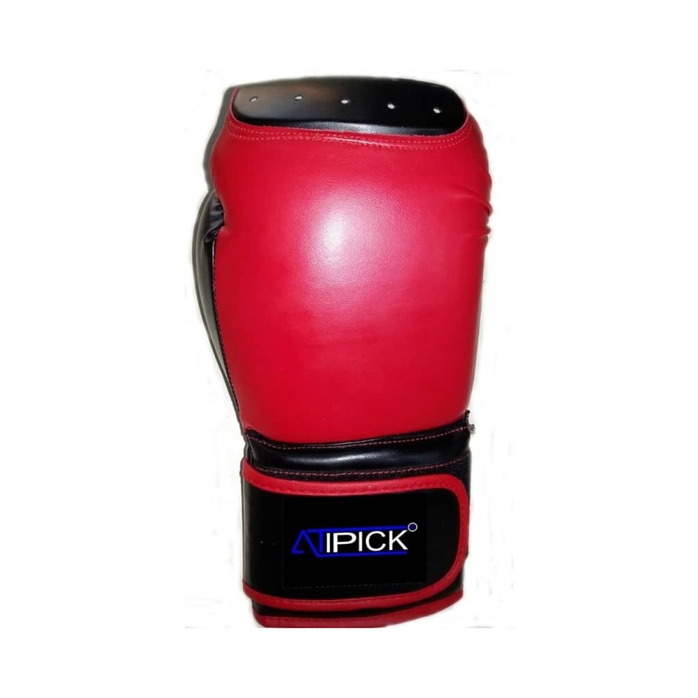 Masquedardos Guantoni da boxe in finta pelle con imbottitura in cotone 16 Oz, braccio rosso21620