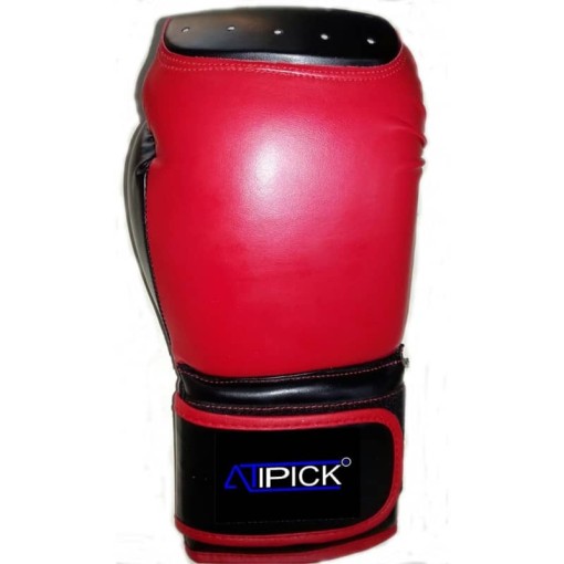 Masquedardos Guantoni da boxe in finta pelle con imbottitura in cotone 16 Oz, braccio rosso21620