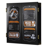 Masquedardos Armario Bulls Beer Menu Deluxe Cabinet Wood Black 67209