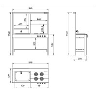 Masquedardos Outdoor children's kitchen Masgames Spicy Ma600550